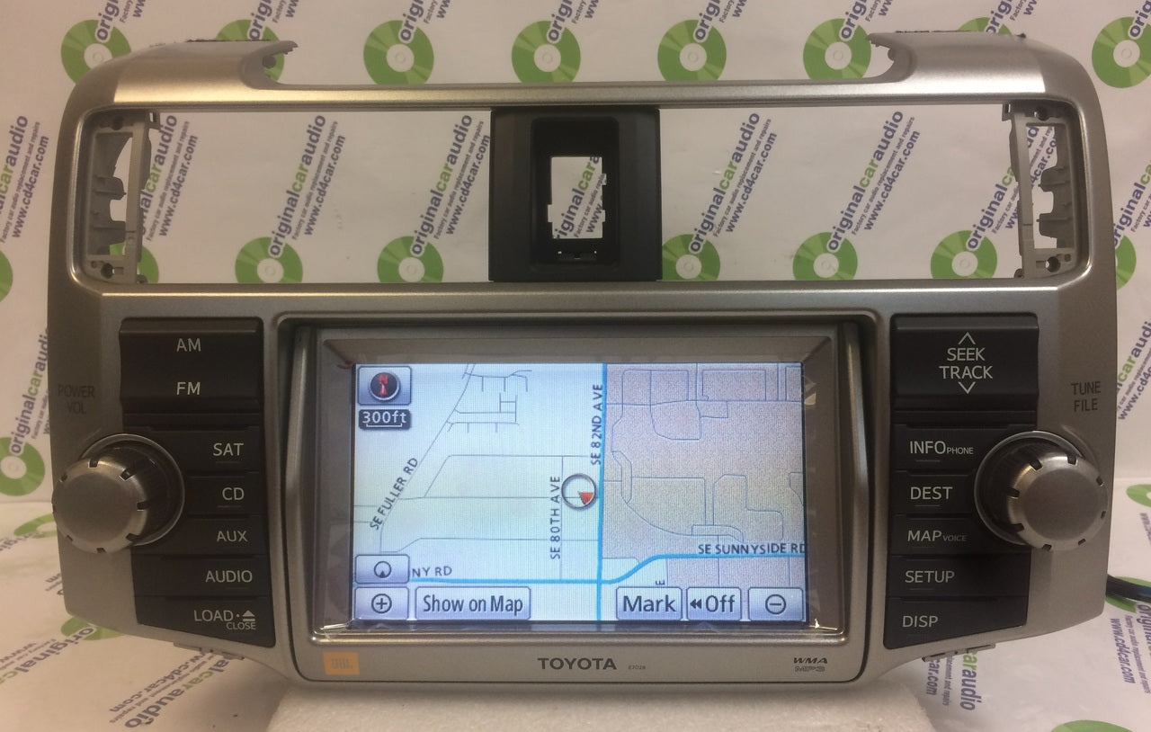 Refurbished 2010 - 2013 Toyota 4Runner OEM JBL Navigation GPS Radio AM FM 4 Disc Changer MP3 CD Player E7028