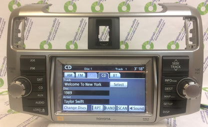 Refurbished 2010 - 2013 Toyota 4Runner OEM JBL Navigation GPS Radio AM FM 4 Disc Changer MP3 CD Player E7028