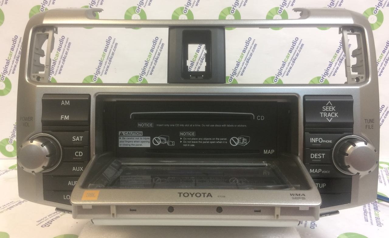 Refurbished 2010 - 2013 Toyota 4Runner OEM JBL Navigation GPS Radio AM FM 4 Disc Changer MP3 CD Player E7028