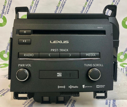2014 - 2017 LEXUS CT200H OEM XM HD AM FM Radio Gracenote Micro SD Receiver 100279, 100558