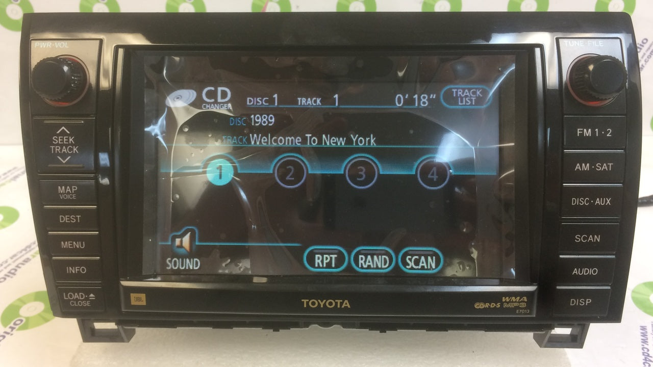Refurbished 2007 -2009 Toyota Sequoia Tundra OEM JBL Navigation Radio CD Player E7013