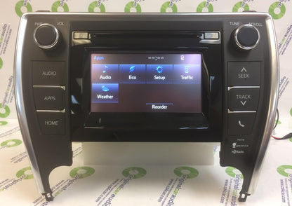 2015 - 2017 Toyota Camry OEM Gracenote Touch Screen Display AM FM Radio Receiver P10719