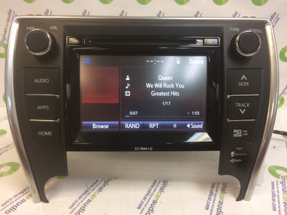 Refurbished 2015 - 2017 Toyota Camry OEM Gracenote Touch Screen Display AM FM Radio Receiver 100613