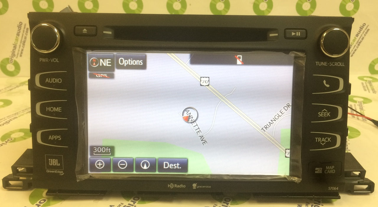 Refurbished 2014 - 2019 Toyota Highlander OEM Gracenote Navigation HD Radio Receiver 57064