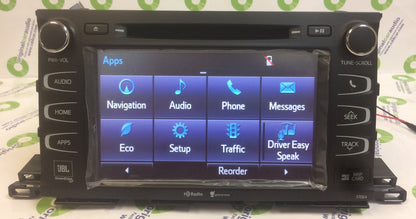 Refurbished 2014 - 2019 Toyota Highlander OEM Gracenote Navigation HD Radio Receiver 57064
