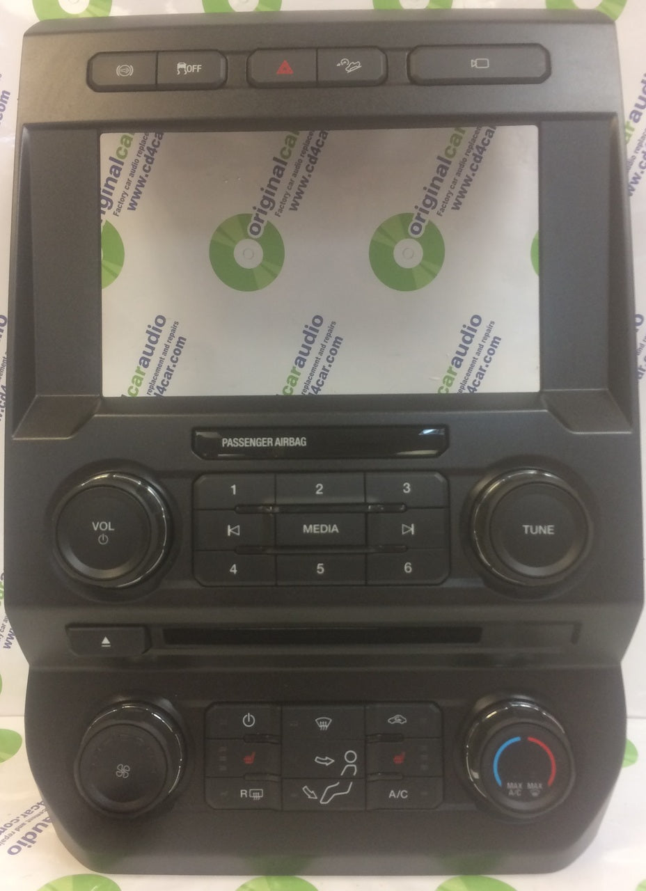 2017 - 2018 Ford F250 F350 Super Duty 8" Radio Manual Climate Control Panel BEZEL ONLY