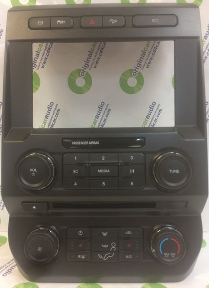 2017 - 2018 Ford F250 F350 Super Duty 8" Radio Manual Climate Control Panel BEZEL ONLY