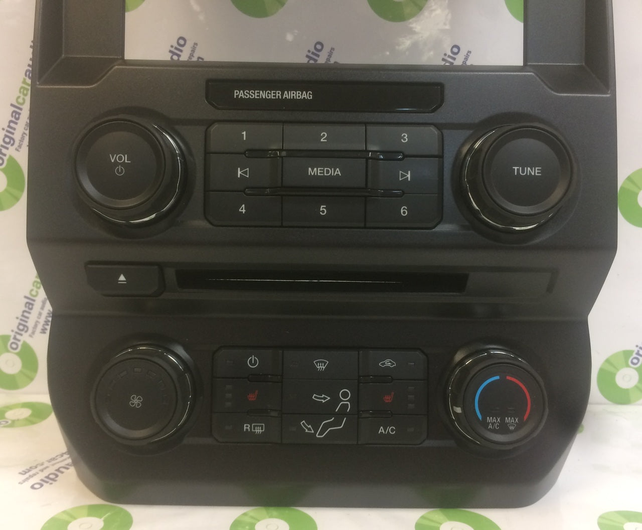 2017 - 2018 Ford F250 F350 Super Duty 8" Radio Manual Climate Control Panel BEZEL ONLY