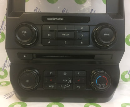 2017 - 2018 Ford F250 F350 Super Duty 8" Radio Manual Climate Control Panel BEZEL ONLY
