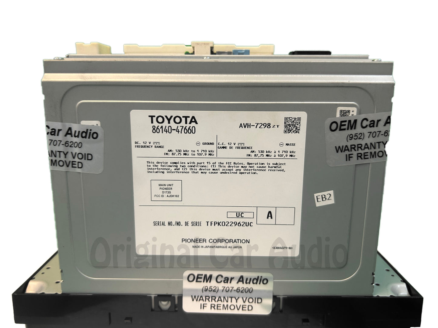 2020 - 2022 Toyota Prius OEM AM FM CD Navigation Audio Radio Player Display Screen