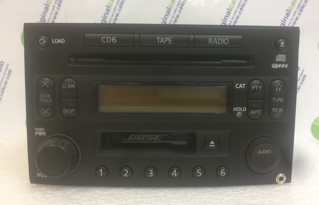 2003 - 2007 Nissan 350Z OEM AM FM Radio Tape Cassette CD Player Receiver with Aux Port CR10B