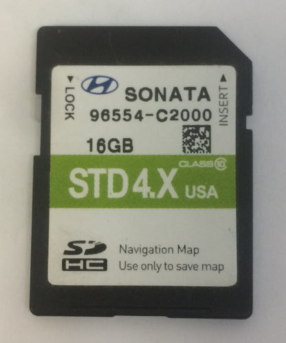 2015 - 2017 Hyundai Sonata OEM Navigation Maps Factory SD Card STD 4.X