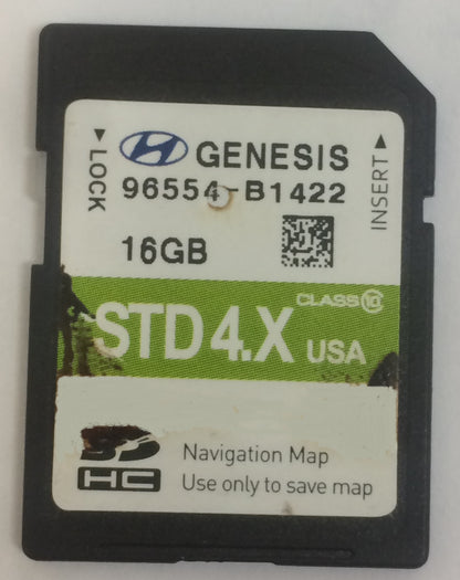 2014 - 2016 Hyundai Genesis OEM Navigation Maps Factory SD Card STD 4.X