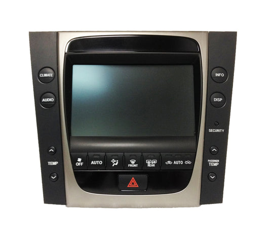 06 Lexus GS300 GS430 Information Monitor Screen with Climate Controls 86111-30400 2006