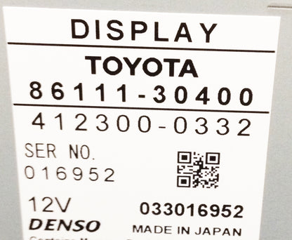 06 Lexus GS300 GS430 Information Monitor Screen with Climate Controls 86111-30400 2006