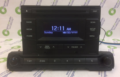 2016 - 2018 Hyundai Elantra OEM AM FM CD Player Radio Receiver
