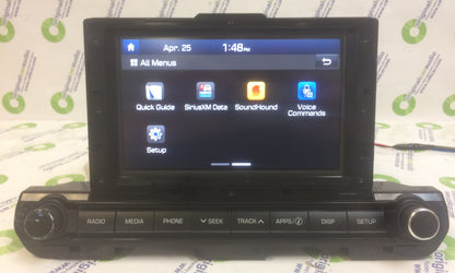 2016 - 2018 Hyundai Elantra OEM AM FM SAT Bluetooth Touch Screen Display