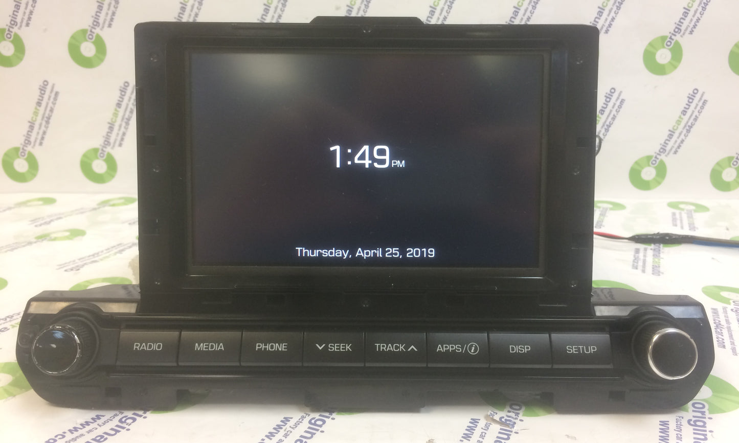 2016 - 2018 Hyundai Elantra OEM AM FM SAT Bluetooth Touch Screen Display