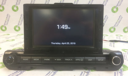 2016 - 2018 Hyundai Elantra OEM AM FM SAT Bluetooth Touch Screen Display
