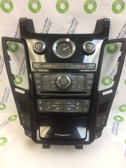 2013 - 2015 Cadillac CTS OEM Dual Climate Control Bezel with Heated Cooled Seats Control Panel
