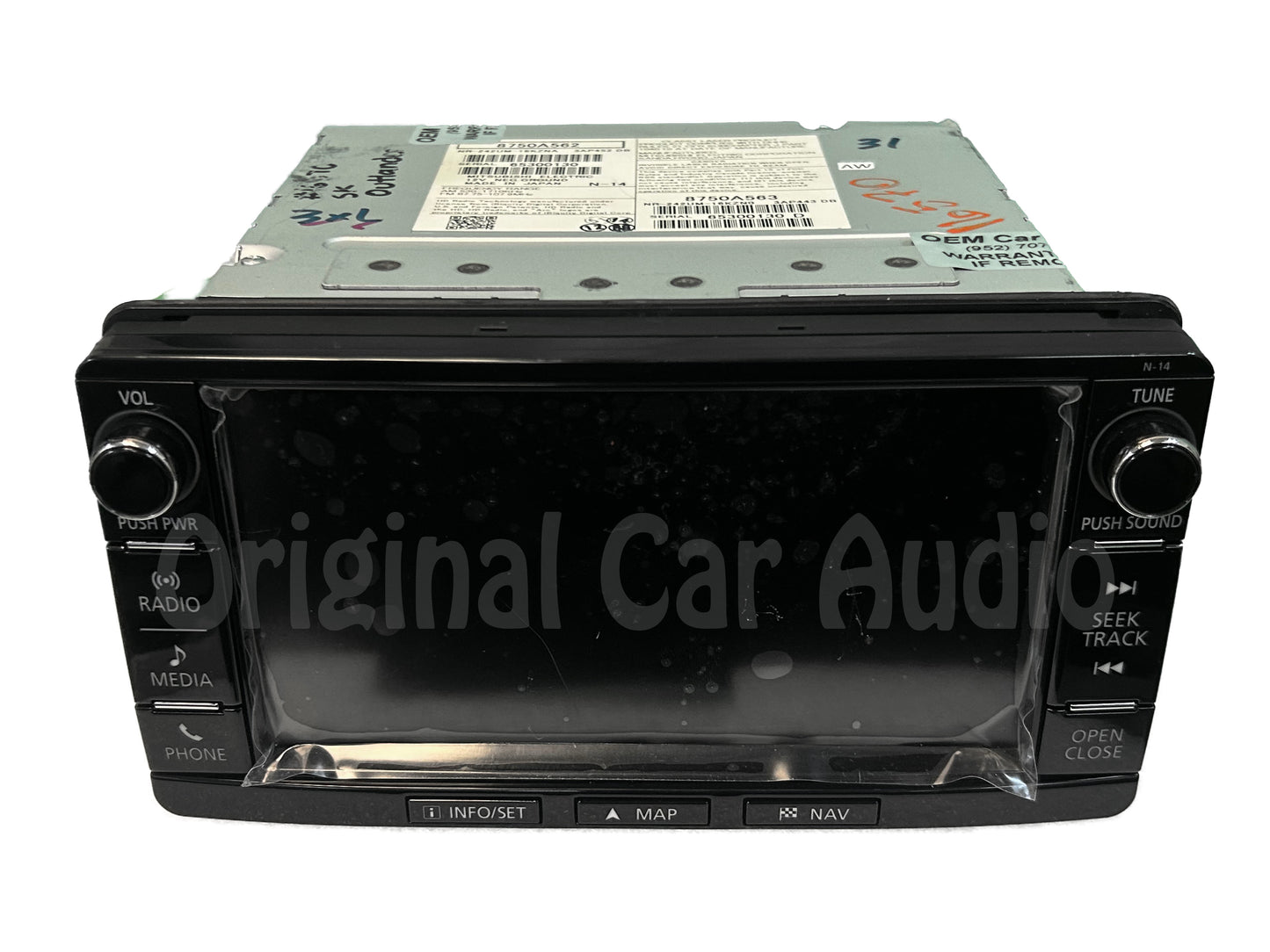 2016 - 2018 Mitsubishi Outlander OEM Radio Receiver Touch Screen Navigation Display Unit