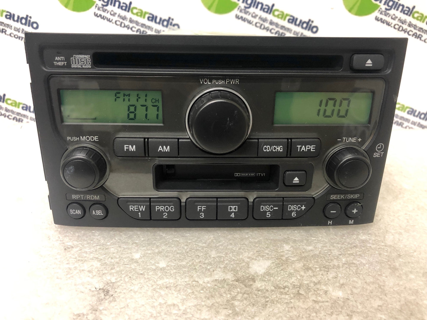 2003 - 2005 HONDA Pilot OEM AM FM Radio Stereo Tape Cassette CD Player Receiver 1SV0, 1SV1, 1TV1