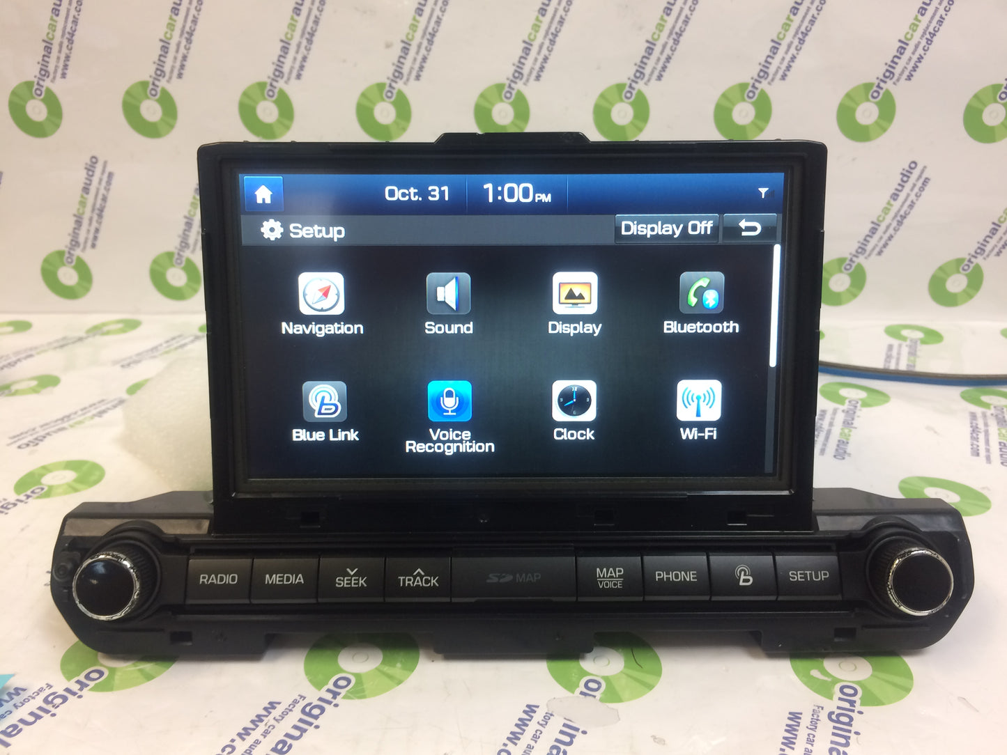 2016 - 2018 Hyundai Elantra OEM Navigation AM FM SAT Bluetooth Touch Screen Display