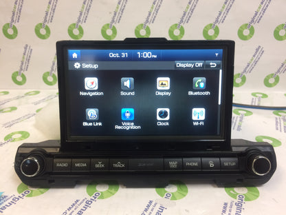 2016 - 2018 Hyundai Elantra OEM Navigation AM FM SAT Bluetooth Touch Screen Display