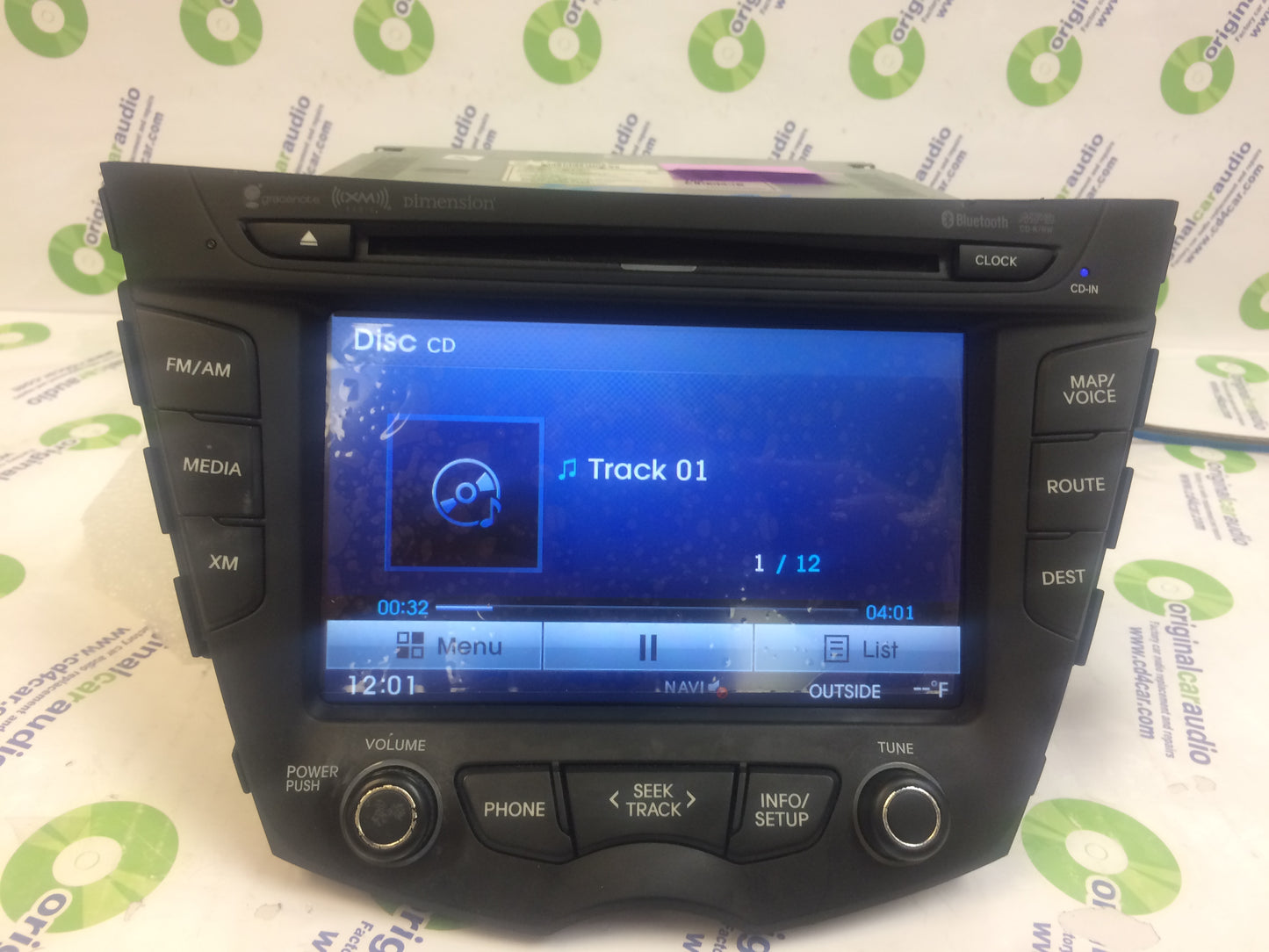 Refurbished 2012 - 2014 Veloster Hyundai OEM AM FM Radio CD Player Backup Camera Bluetooth Navigation Receiver