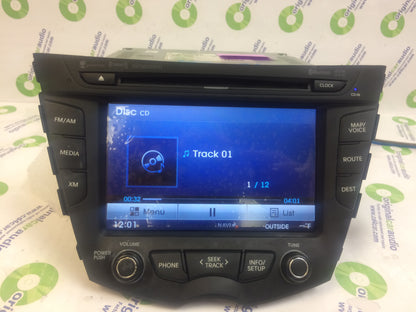 Refurbished 2012 - 2014 Veloster Hyundai OEM AM FM Radio CD Player Backup Camera Bluetooth Navigation Receiver