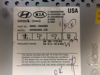 2015 - 2018 Kia Sorrento OEM Navigation Touch Screen HD Radio XM CD Player Infiniti UVO