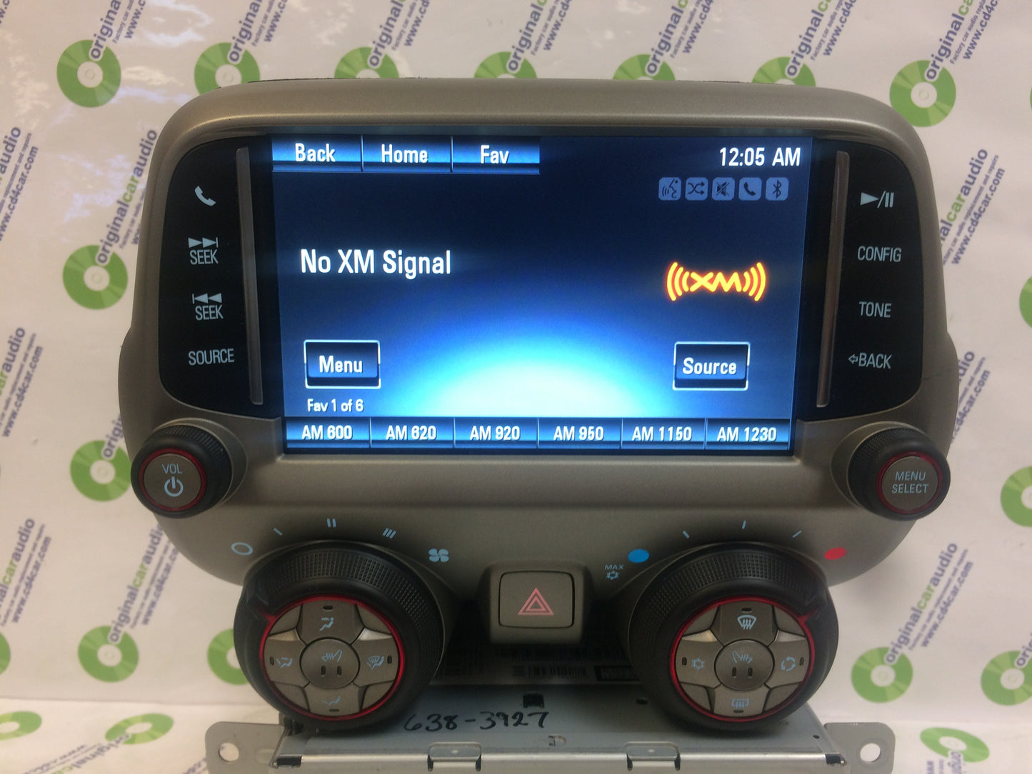 2013 - 2015 Chevy Camaro OEM Touch Display Screen with Climate Controls