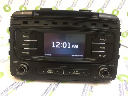 2015 - 2018 Kia Sorrento OEM AM FM Radio Sat Bluetooth CD Player Receiver