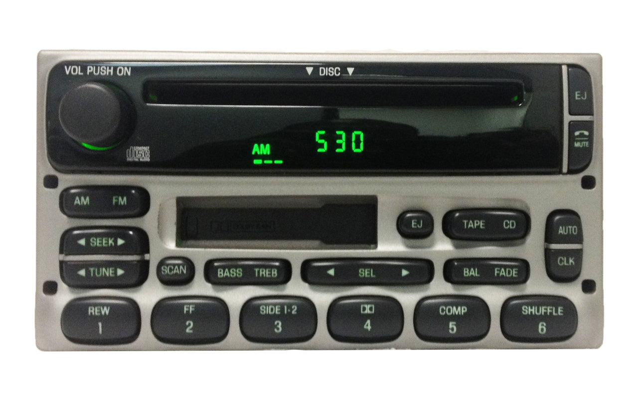 BRAND NEW 1998 - 2005 Ford / Lincoln / Mercury  Radio CD player Silver