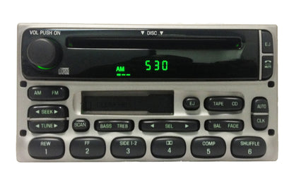 BRAND NEW 1998 - 2005 Ford / Lincoln / Mercury  Radio CD player Silver
