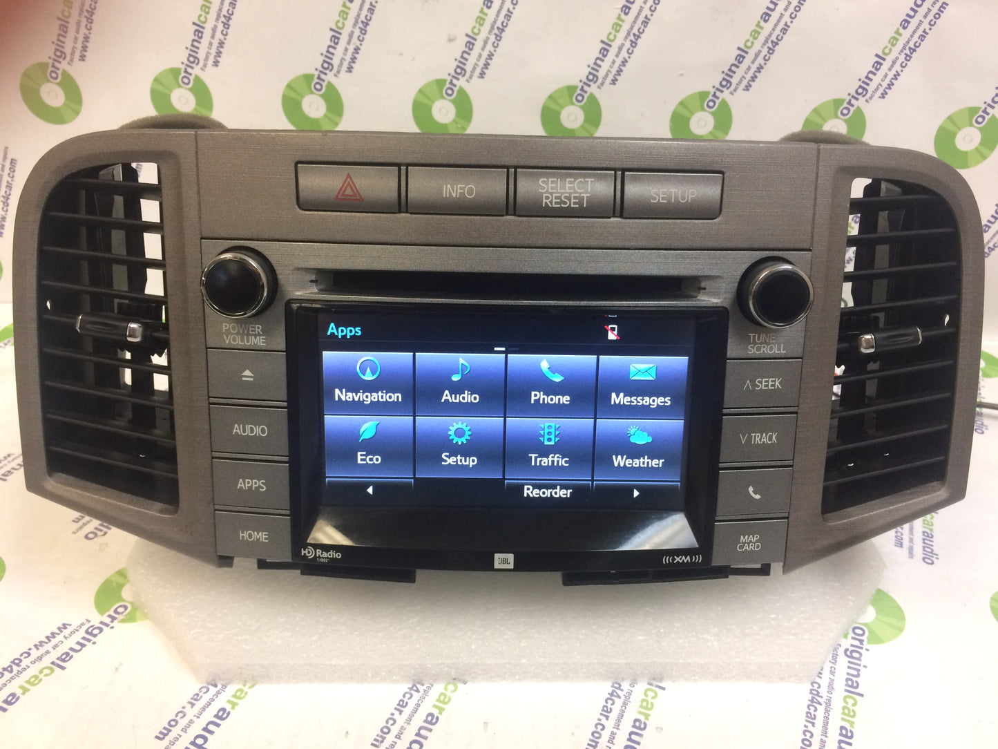 2012 - 2015 Toyta Venza OEM Navigation JBL Touch Screen AM FM HD App Radio Receiver