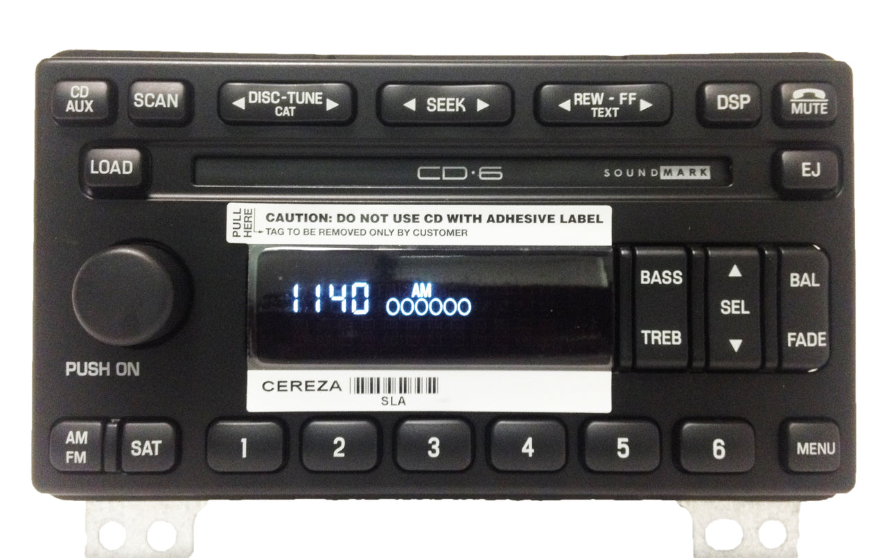 NEW LINCOLN Aviator Radio Stereo Receiver 6 Disc Changer CD Player SOUND MARK 2003 2004 2005
