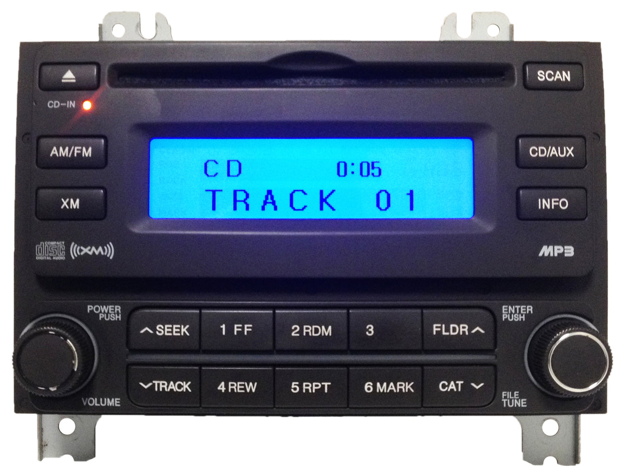 07 08 Hyundai ELANTRA Radio XM Satellite MP3 CD Player Black 96160-2H1519K