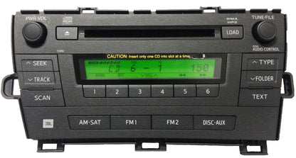 TOYOTA Prius Radio Stereo 6 Disc Changer CD Player 51882 JBL SAT MP3 2010 2011