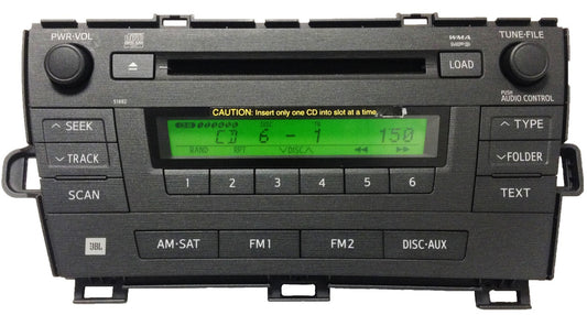 TOYOTA Prius Radio Stereo 6 Disc Changer CD Player 51882 JBL SAT MP3 2010 2011