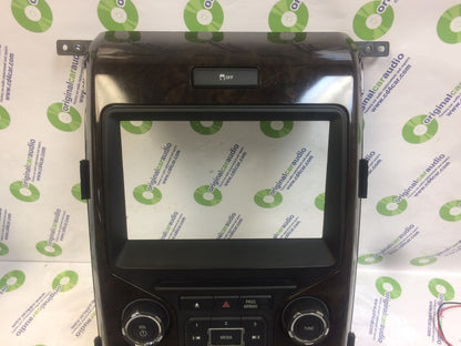 2012 - 2014 Ford F150 OEM 8" Touch Screen Display Bezel and Radio Control Pannel ONLY  Dark Woodgrain