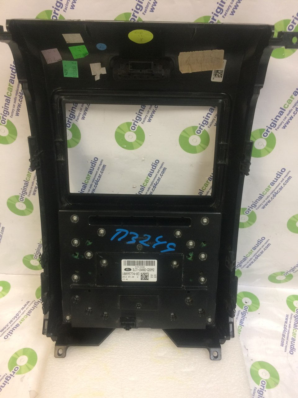 2012 - 2014 Ford F150 OEM 8" Touch Screen Display Bezel and Radio Control Pannel ONLY  Dark Woodgrain