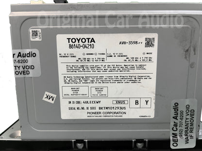 2020 - 2023 Toyota Tacoma OEM HD XM AM FM JBL Radio Receiver Display Screen Apple Carplay Android Auto