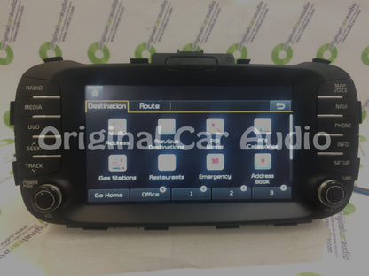 2014 - 2016 Kia Soul OEM UVO Touch Screen AM FM Bluetooth Media Radio Receiver