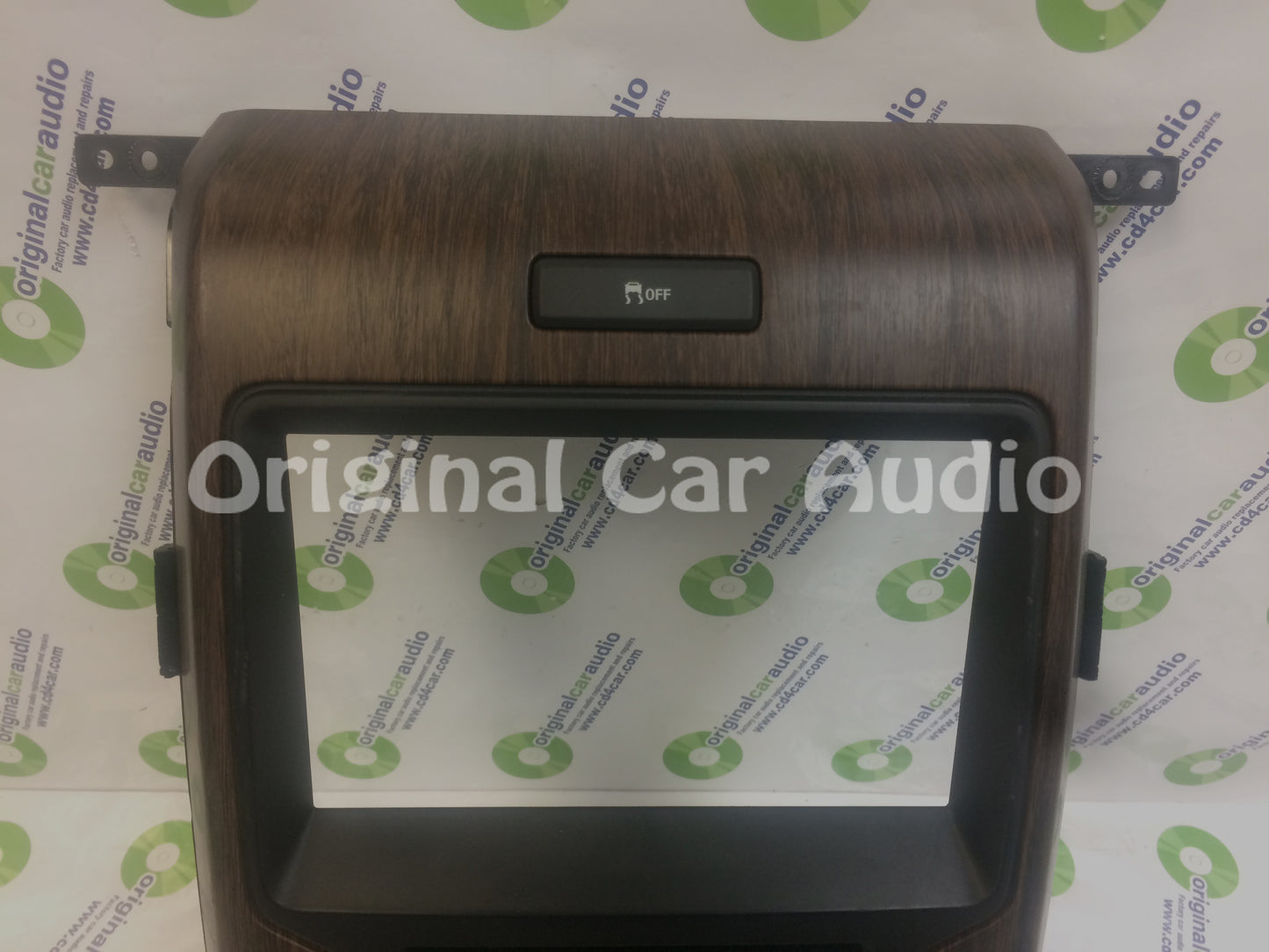 2012 - 2014 Ford F150 OEM 8" Touch Screen Display Bezel and Radio Control Pannel ONLY  Light Woodgrain