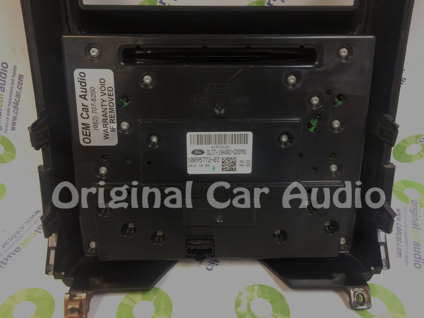 2012 - 2014 Ford F150 OEM 8" Touch Screen Display Bezel and Radio Control Pannel ONLY  Light Woodgrain