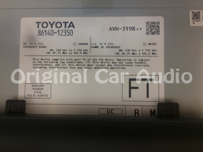 2020 Toyota Corolla OEM Multi Media Bluetooth Car Play Radio Receiver with Bezel