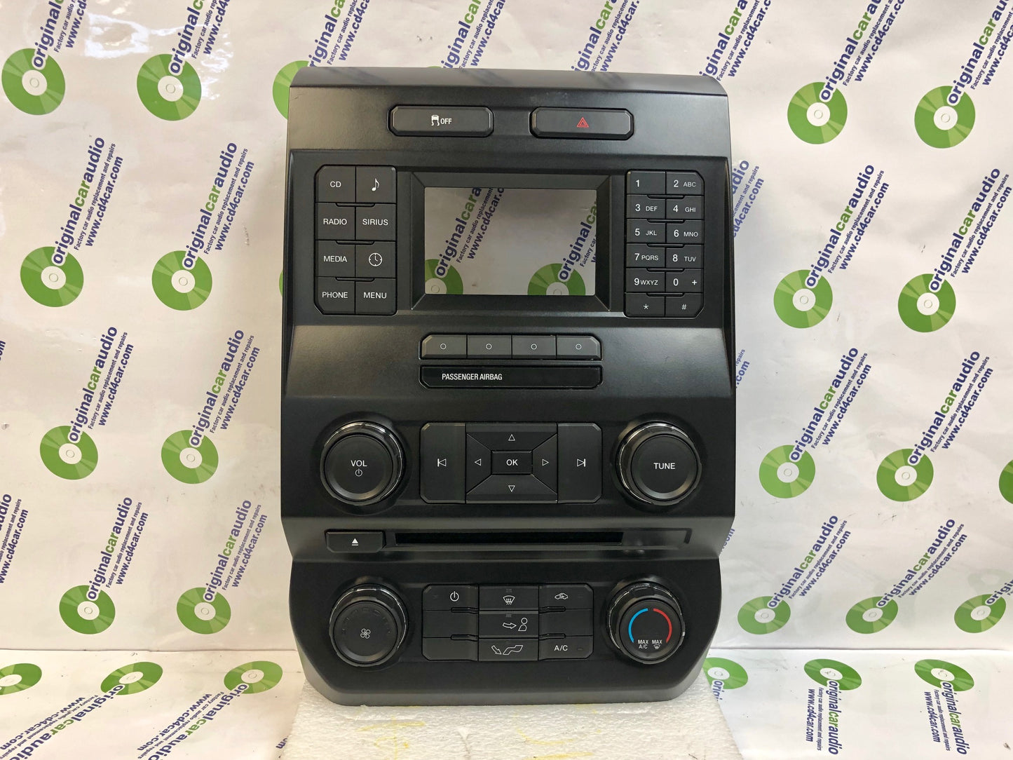 2015 - 2017 Ford F150 OEM Radio Control Climate Control Bezel ONLY W/O Rear Defrost Control