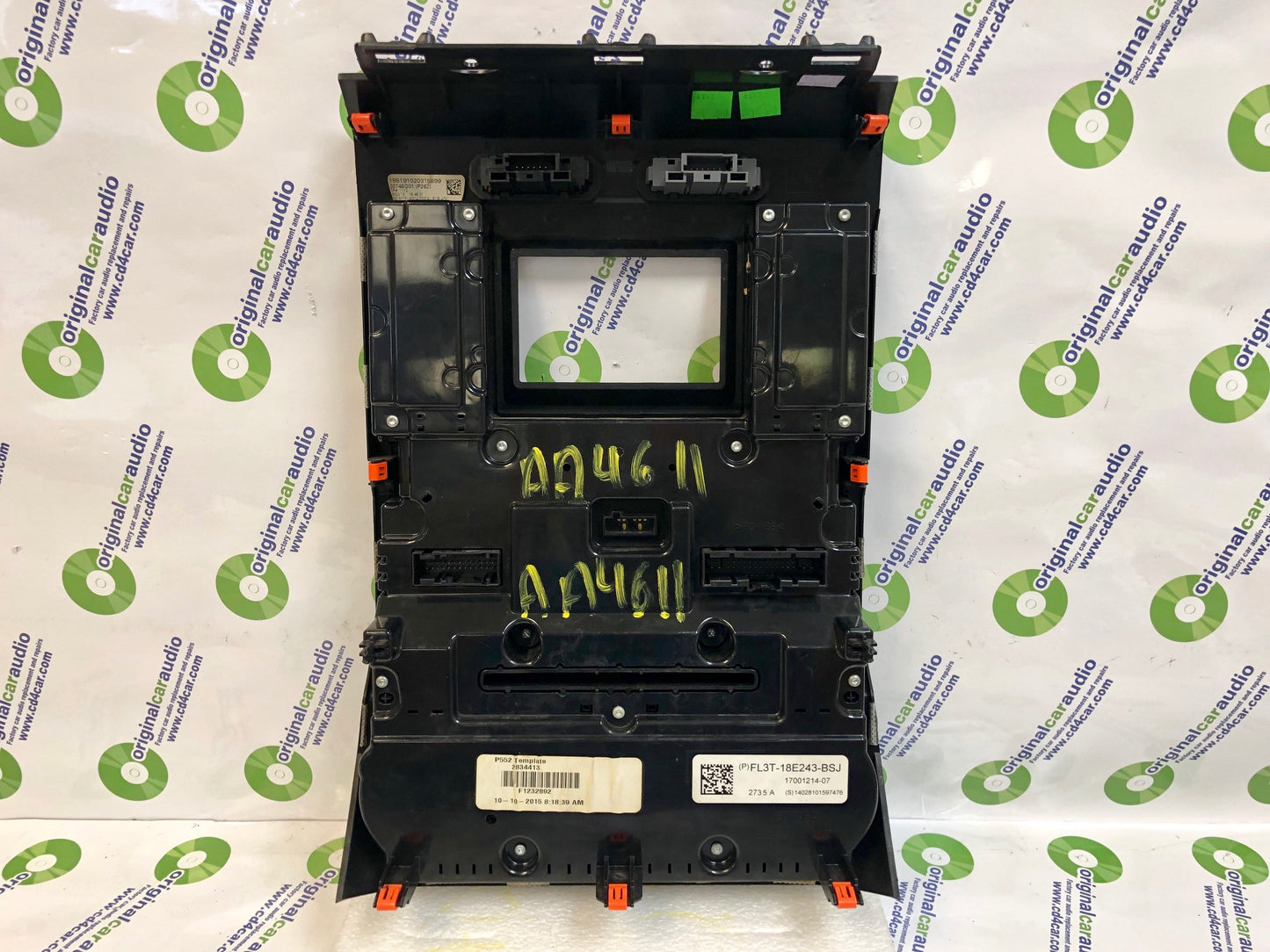 2015 - 2017 Ford F150 OEM Radio Control Climate Control Bezel ONLY W/O Rear Defrost Control