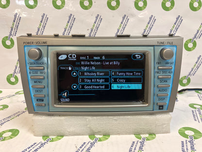 Refurbished 2007 - 2009 TOYOTA Camry Hybrid OEM GPS Navigation Radio Stereo LCD Display Touch Screen Monitor E7011